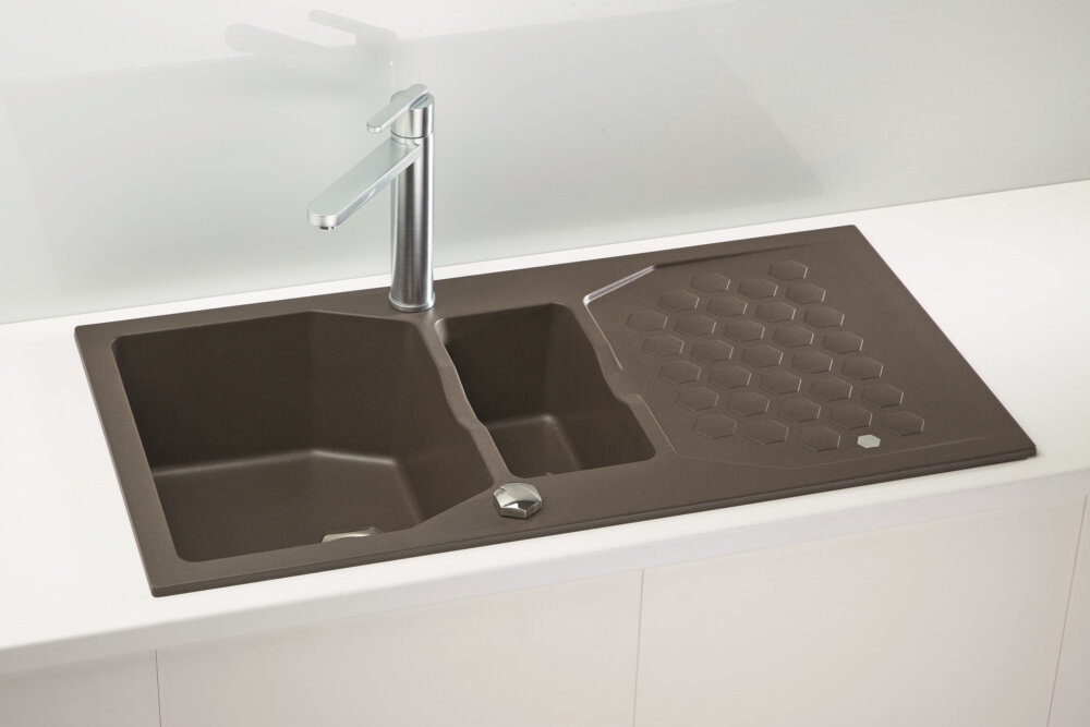 Zlewozmywak ALVEUS Sensual 70 4307003 Chocolate solidny prosty wykonanie trwały typ zabudowany wpuszczalny l wymiary przestrzeń