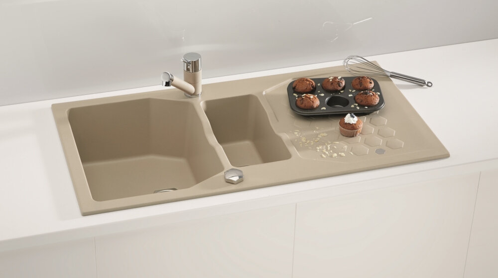 Zlewozmywak ALVEUS Sensual 70 4307003 Chocolate komora wymiary mycie użytkowanie podbudowa wysokość łatwy montaż higiena czyszczenie