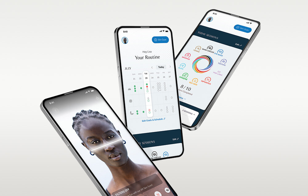 Szczoteczka termiczna do twrazy GESKE 6w1  GK000007SL01  aplikacja GESKE German Beauty Tech