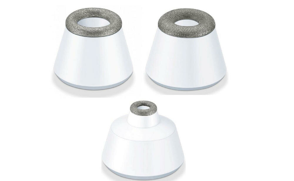 BEURER-FC76 poziom intensywność kontrolka nasadki szafirowa powłoka martwy naskórek drobnoziarnista gruboziarnista precyzyjna sieciowe zasilanie