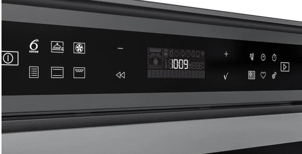 PIEKARNIK WHIRLPOOL W6 OM4 4S1 H BSS Intuicyjny wyświetlacz sterowanie panel funkcje ustawienia czytelny wyświetlacz łatwe sterowanie