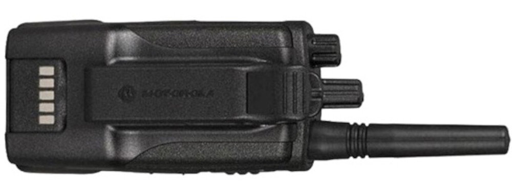 Radiotelefon MOTOROLA XT420 wysokiej jakości dźwięku solidnej konstrukcji szybką i efektywną wymianą informacji funkcja głosowej identyfikacji kanałów do 20 godzin