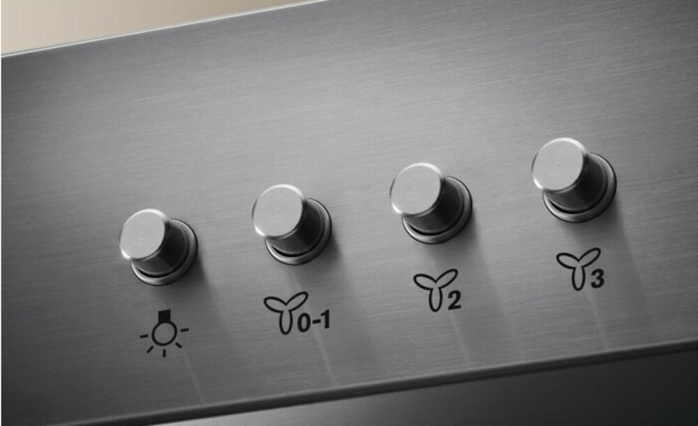 ELECTROLUX-LFC319X okap przyciski panel sterowania prędkość moc oświetlenie