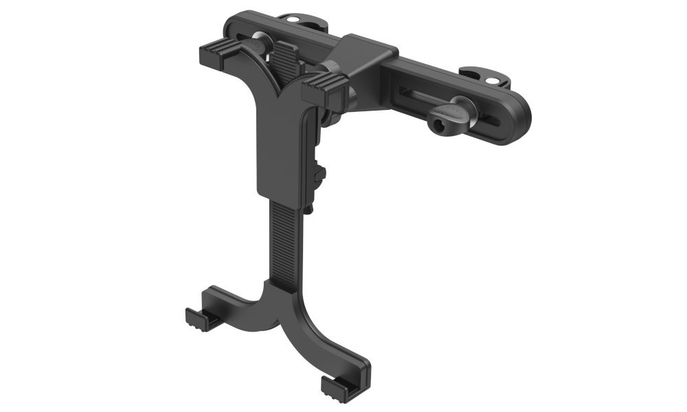 Uchwyt samochodowy do tabletu HAMA zamontować na zagłówku standardowych zagłówków 14 mm estetyczny wygląd - uchwyt na białym tle