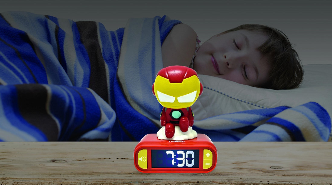 Budzik LEXIBOOK Nintendo Super Mario RL800NI światło nocne przyjemne nocne światło 3D czas automatyczne wyłączenie rozwiązanie dla dzieci zasypianie ciemność