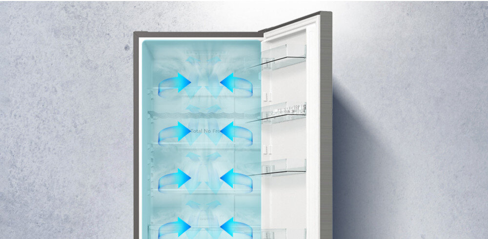 CHŁODZIARKA HISENSE RL415N4ACE Multi Air Flow chłodne powietrze rozprowadzanie