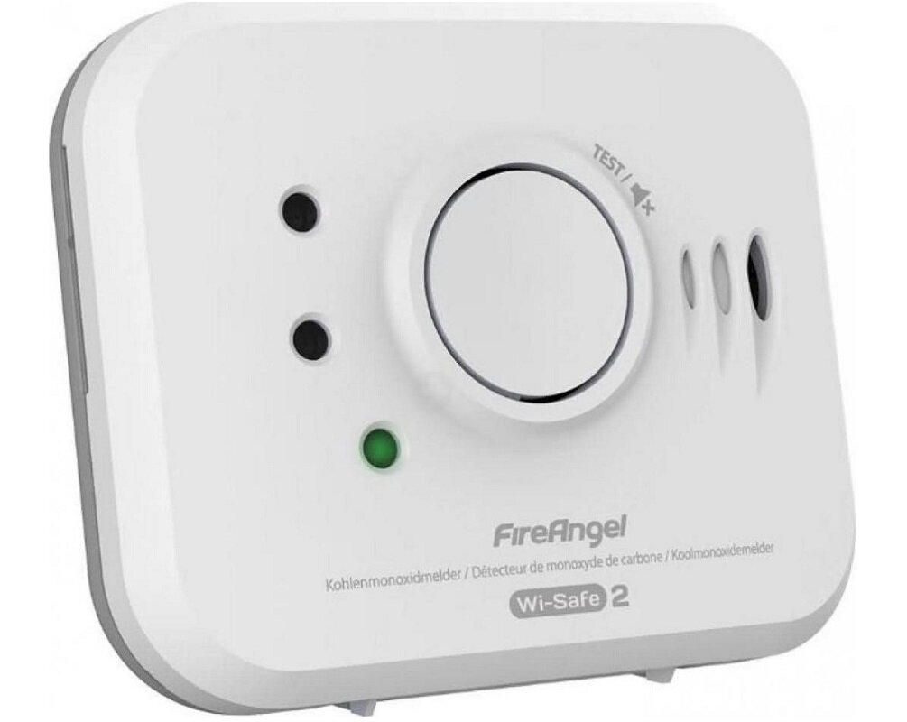 Czujnik tlenku węgla (czadu) FIREANGEL NM-CO-10X-INT ZigBee bezpieczeństwo ochrona tlenek węgla system działania TEST RESET