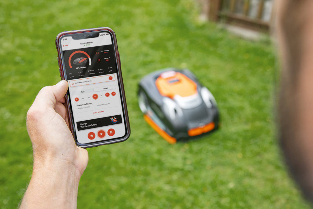 Robot koszący YARD FORCE YF-RNX60I sterowanie Wi-Fi sterowanie Wi-Fi aplikacja mobilna Cloudhawk