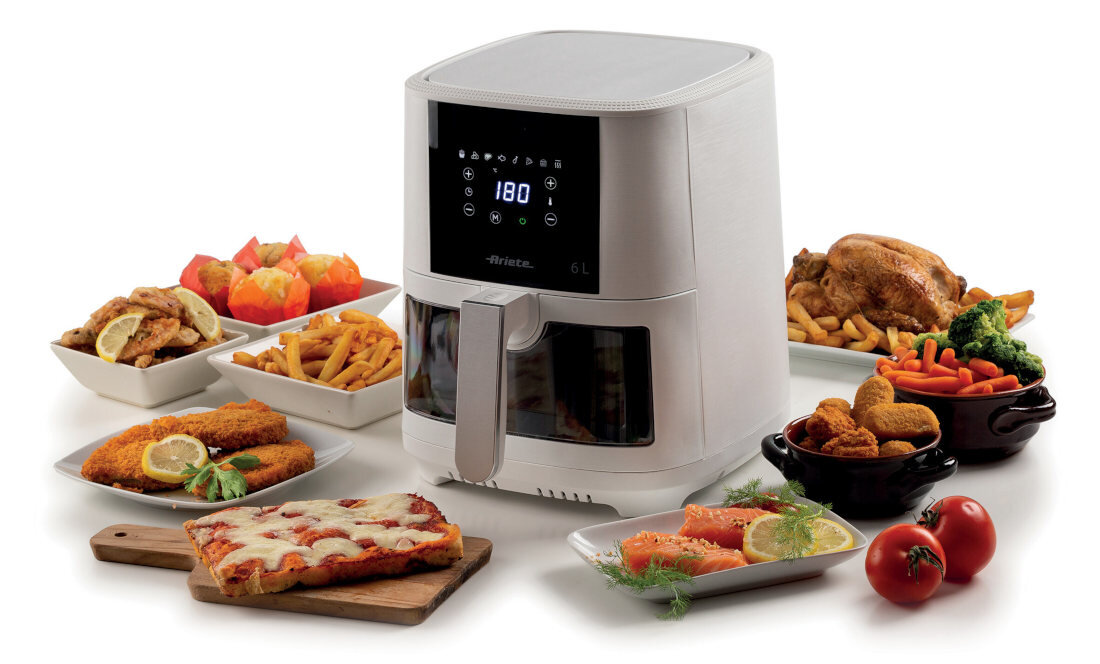 Frytkownica beztłuszczowa ARIETE 4626/03 Air Fryer Pełna kontrola temperatura zakres ustawienia Zdrowa alternatywa potrawy