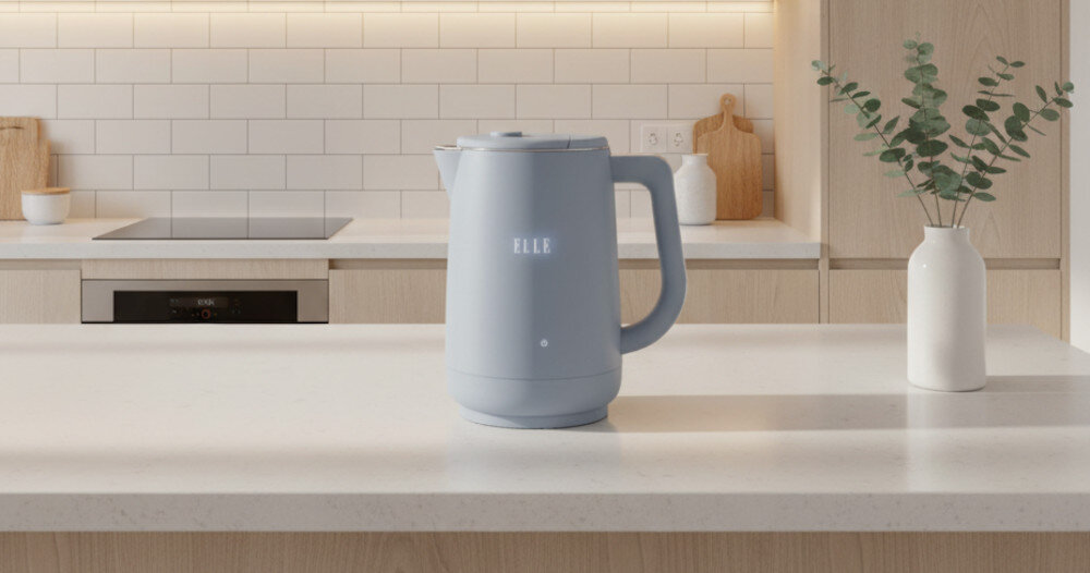 Czajnik ELLE EKWKP101BUEU Niebieski Codzienna oszczędność czasu przygotowanie gorących napojów i posiłków pojemność woda redukuje czas gotowania