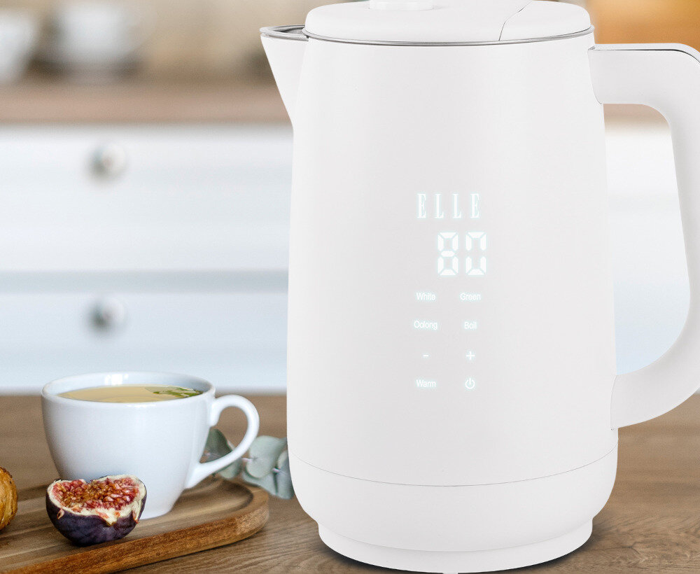 Czajnik ELLE EKWKP101BUEU Niebieski Komfort użytkowania Połączenie stali nierdzewnej i tworzywa sztucznego komfort i bezpieczeństwo