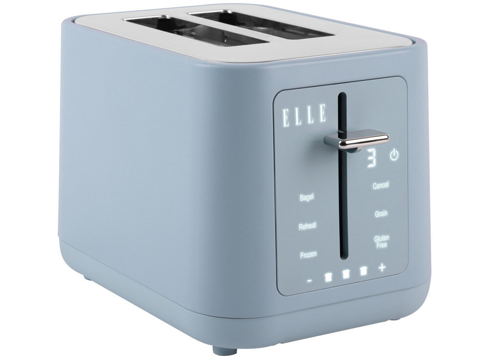 Toster ELLE EKTTP201BUEU Niebieski Smak dopasowany do Ciebie Sześć poziomów opiekania precyzja preferencje komfort wygoda