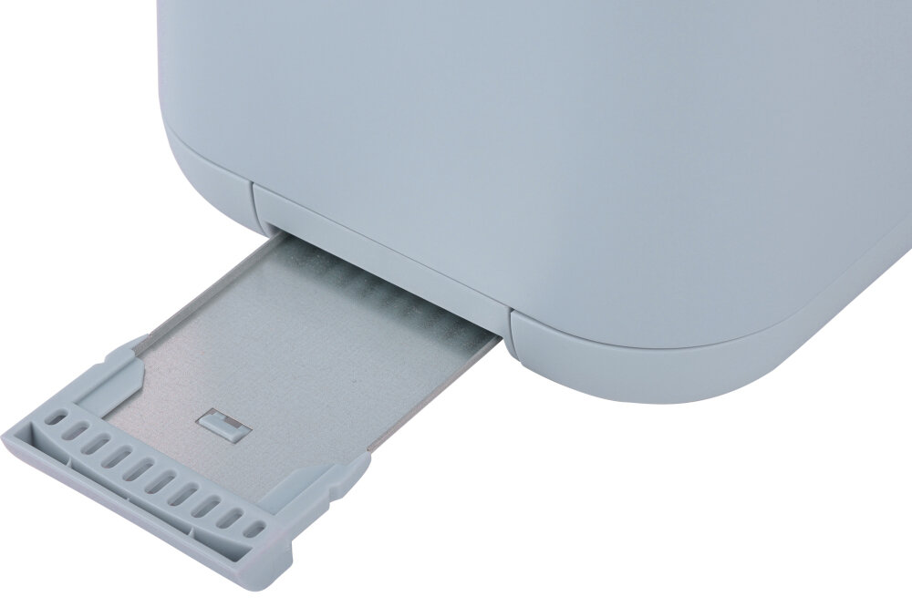 Toster ELLE EKTTP201BUEU Niebieski Czystość bez wysiłku Wyjmowana tacka na okruchy szybkie opróżnianie redukuje czas sprzątania