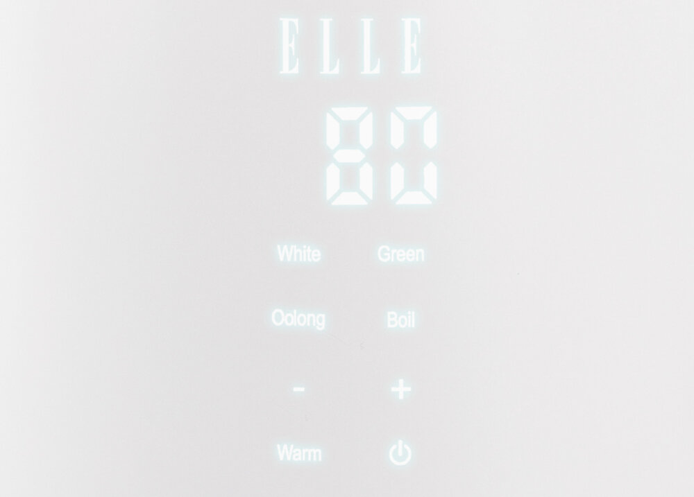 Czajnik ELLE EKWKP101WHEU Biały Łatwe czyszczenie Płaska, ukryta grzałka