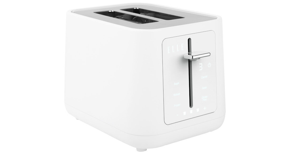Toster ELLE EKTTP201WHEU Biały Smak dopasowany do Ciebie Sześć poziomów opiekania precyzja preferencje komfort wygoda