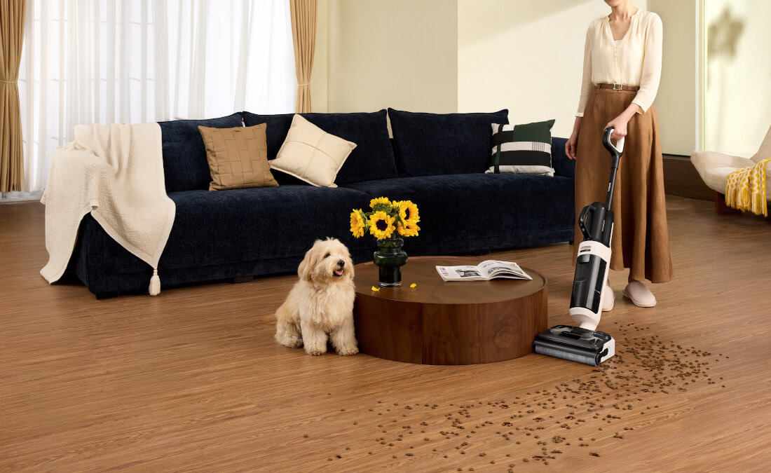 Odkurzacz TINECO Floor One Switch i5 Stretch Skuteczna moc ssania siła ssania moc silnika zbierać brud, rozlane płyny i drobne zanieczyszczenia