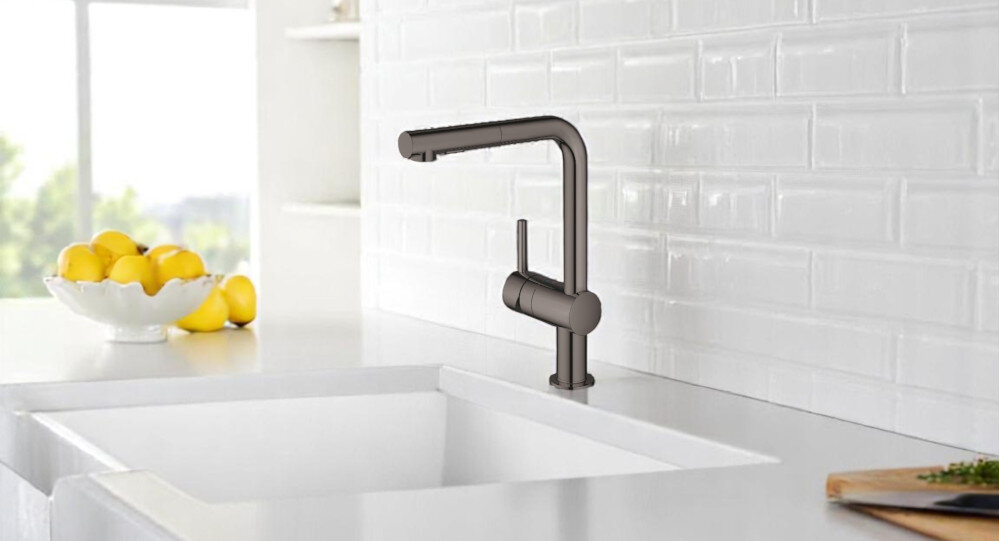 Bateria GROHE Minta 30274A00 lifestyle bateria front lewo prawo styl wygląd obsługa dźwignia