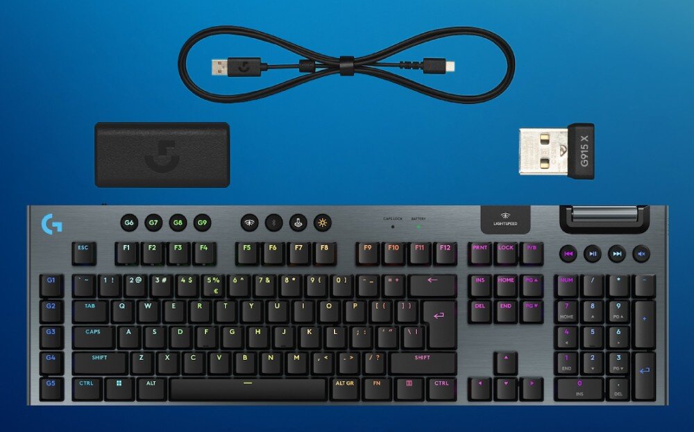 Klawiatura LOGITECH G915 X Lightspeed zestaw akcesoria