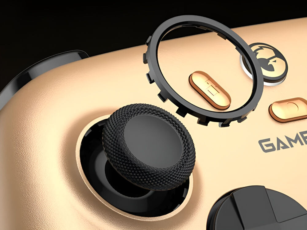 Kontroler GAMESIR Nova 2 Lite Champion Edition Złoty
                drążek kontrolera z pierścieniem hall effect stabilne centrowanie eliminują problem dryfu spusty płynna prawa dwa poziomy ograniczników hair trigger