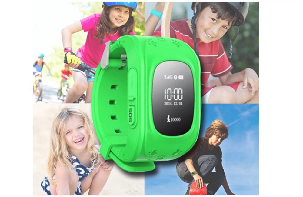 Smartwatch ART SGPS 01G Zielony wbudowany lokalizator GPS przycisk SOS łączność bezprzewodowa