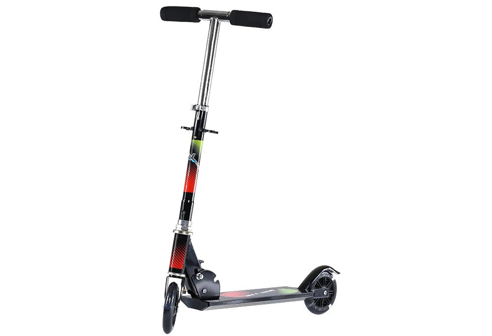 Hulajnoga dla dzieci NILS EXTREME HL776 Czarny z lekkich wytrzymalych materialow stop aluminium trenowanie utrzymywania rownowagi prawidlowe zachowanie sie na jezdni do jazdy po asfaltowych nawierzchniach wybrukowanych chodnikach