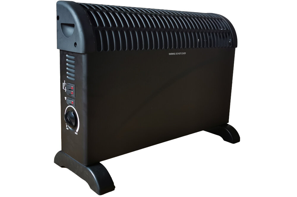 Grzejnik konwektorowy VOLTENO VO2783 Czarny wysoka jakosc kompaktowe wymiary lekki niska waga 2,44kg 3 poziomy grzania moc