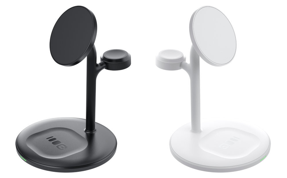 GREEN CELL MagScape 3w1 dwóch wersjach kolorystycznych czerni bieli - ładowarka w kolorze czarnym i białym