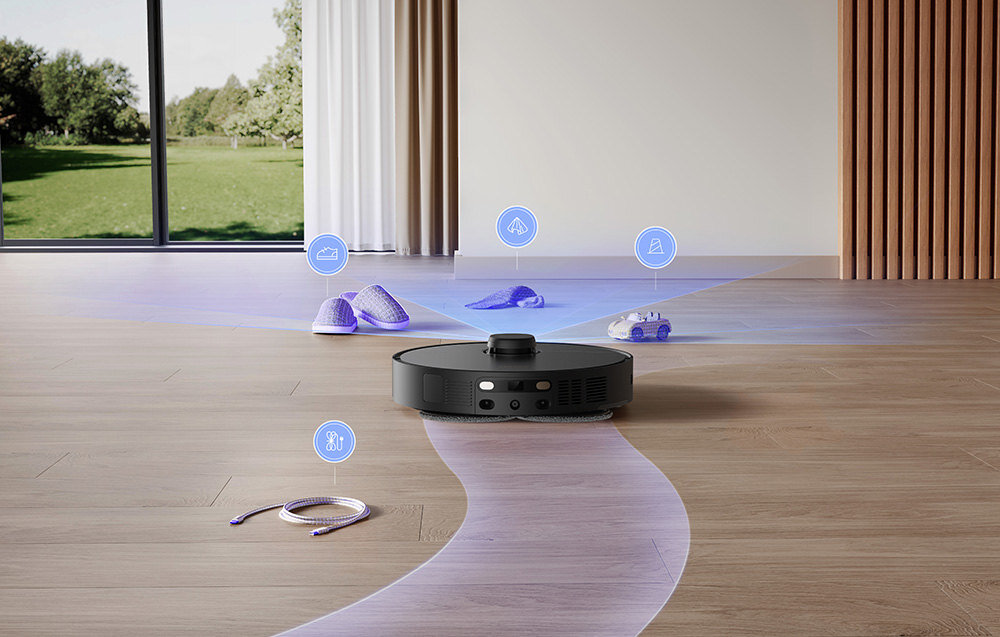 Robot sprzątający DREAME X40 Master czyszczenie system OmniDirt system CleanGenius zabrudzenia dostosowanie smugi