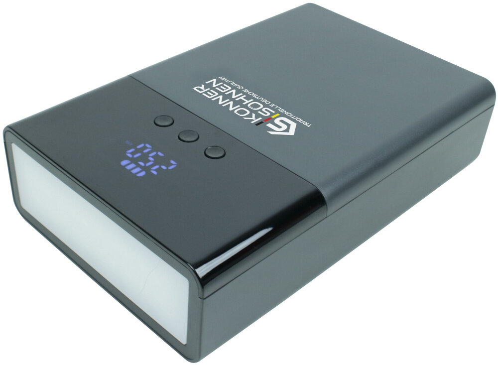 Urządzenie rozruchowe KONNER & SOHNEN JSP-1200 cztery tryby pracy dopasowanie dzialania do konkretnych zastosowan wszechstronne funkcja manometru mierzenie cisnienia trzy dysze do pompowania wygoda