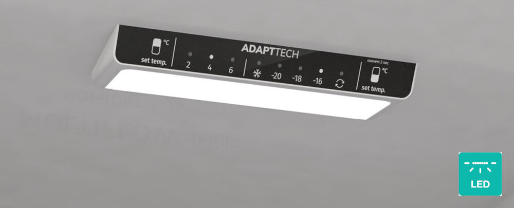 LODÓWKA GORENJE NRC620BSXL4 lifestyle wizualizacja ikona góry panel światło LED panel temperatura energooszczędne trwałe
