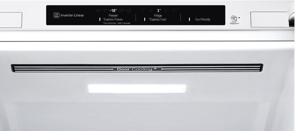 LODÓWKA LG GBV3100CSW sterowanie elektroniczne panel funkcje ustawienia