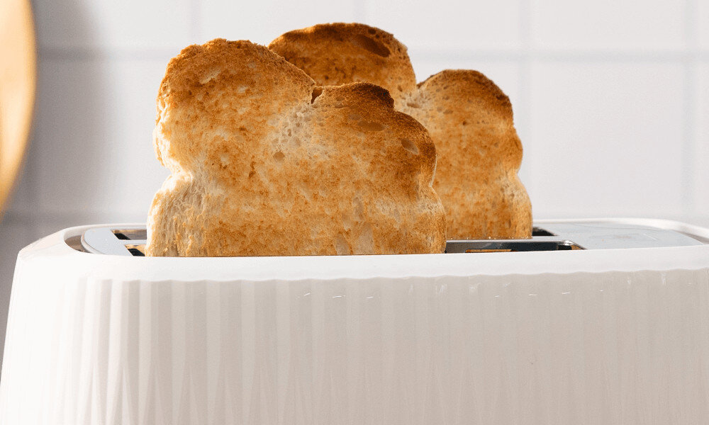 Toster RUSSELL HOBBS Eden 27370-5 Funkcja Lift & Look  unieść pieczywo i sprawdzić stopień opieczenia  bez ryzyka poparzenia kontrola