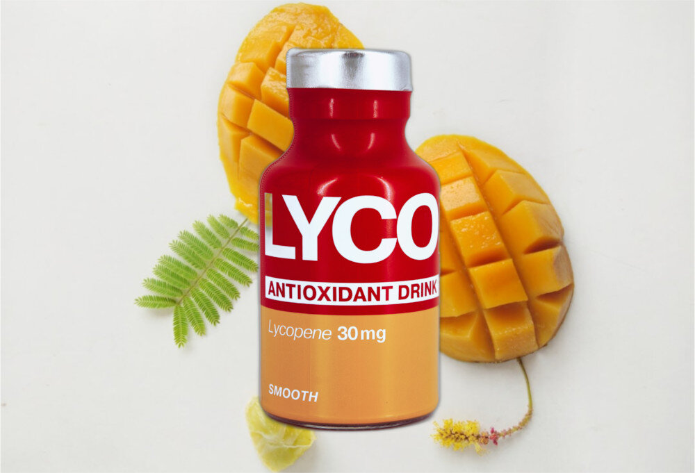 Napój LYCOPEN PRO Antyoxidant Drink Smooth Mango 15 x 250 ml wbogacenie diety o naturalne skladniki i silne antyoksydanty niska kalorycznosc wysoka zawartosc witamin smak mango dbania o zdrowie dobre samopoczucie