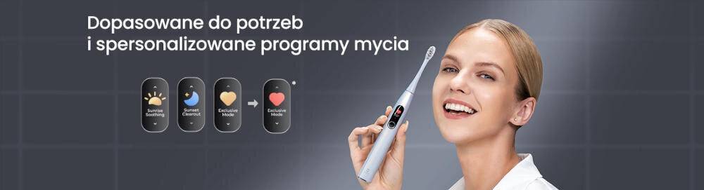 Szczoteczka soniczna OCLEAN X Pro Digital Srebrny Technologia MAGLEV magnetyczna lewitacja komfort duży kąt wychylenia główki czyszczenie