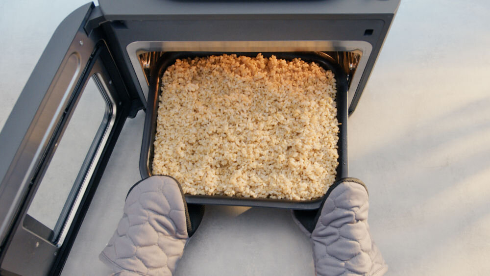 Multicooker NINJA Combi SFP700EU gotowanie mrożonek technologia szybkiego nagrzewania doskonała cyrkulacja gorącego powietrza natychmiastowe gotowanie mrożonek idealne rozwiązanie zdrowe smaczne posiłki prosto z zamrażalki 