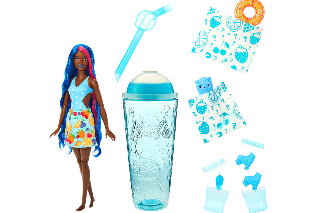 Lalka Barbie Pop Reveal Juicy Fruit Truskawkowa lemoniada zabawa kreatywność elementy slime