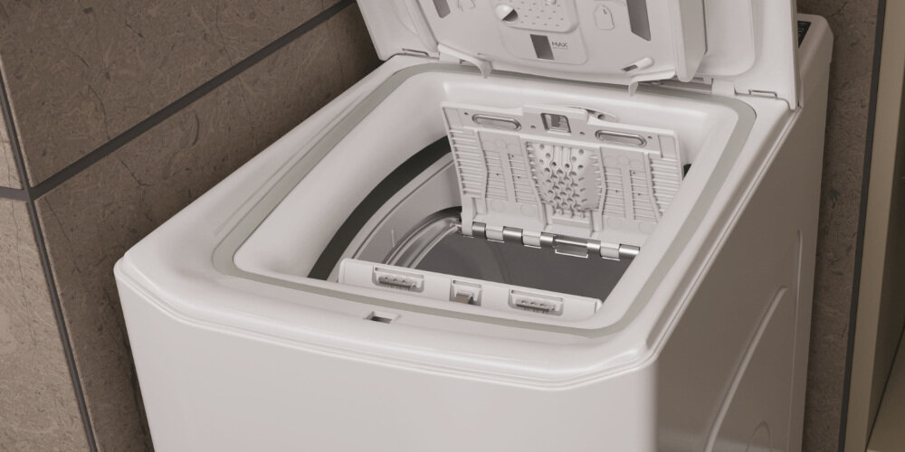 Pralka HAIER THASN286TM5-S dostosuje zużycie wody załadunek AI KF ilość wody ruchy bębna czas trwania cyklu precyzyjne pomiary