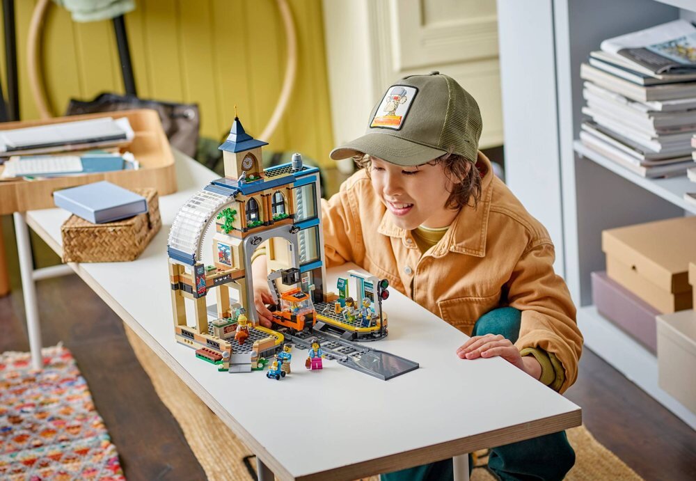 LEGO 60469 City Centralny dworzec kolejowy elementy opis konstrukcji wiek
 