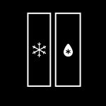 Symbol trybu normalnego w lodówce Side by Side
