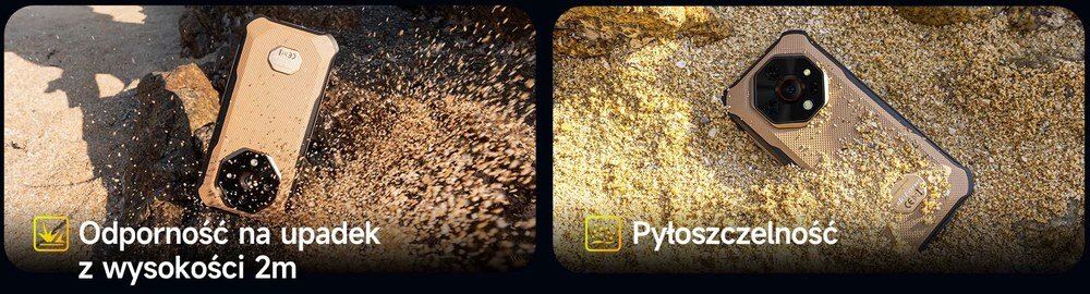 Smartfon ULEFONE Armor X16 Pro certyfikaty IP69K IP68 MIL-STD-810H odporność terenowa