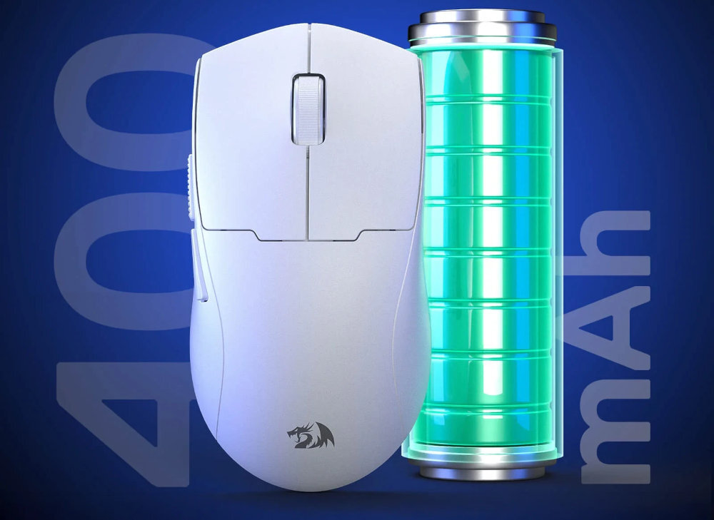 REDRAGON K1NG Pro Max wbudowaną baterię 400 mAh szybkiego ładowania