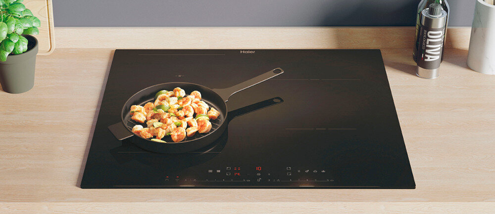 Płyta indukcyjna HAIER HAIF64DCS poziomy mocy 14 funkcja Booster ustawienie mocy grzania
