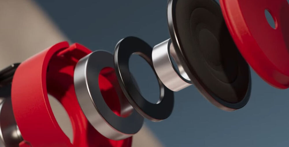 Słuchawki dokanałowe BEATS Solo Buds dwuwarstwowe przetworniki, naturalne brzmienie, minimalizacja zniekształceń, przekrój przetwornika