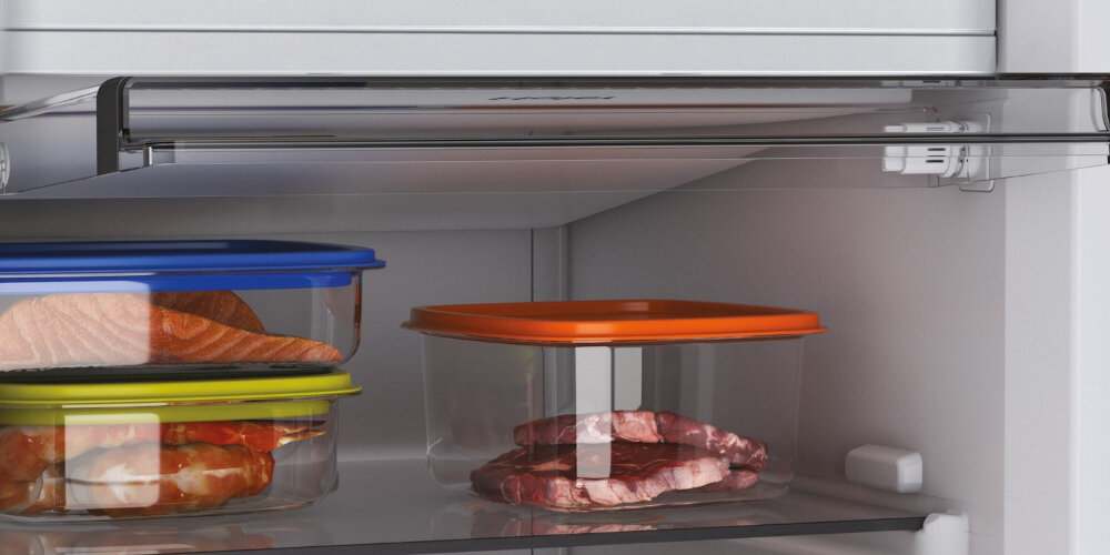 ZAMRAŻARKA HAIER HAUN518EW pojemne przezroczyste szuflady przemyślana konstrukcja