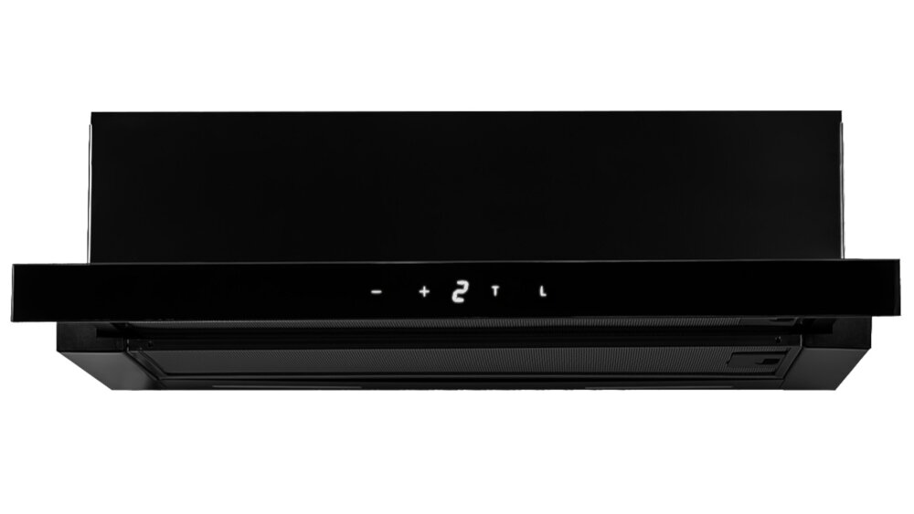 Okap VDB Vector ME 60 Czarny - Oświetlenie