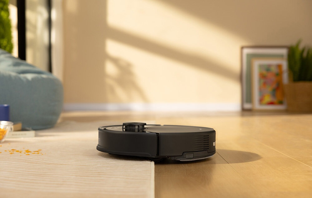 Robot sprzątający ROBOROCK Q10 VF Czarny Bezproblemowe odkurzanie dwustopniowy mechanizm Główna szczotka o konstrukcji litery V ze specjalnym grzebieniem włosy piralna szczotka boczna z elastyczną osłoną