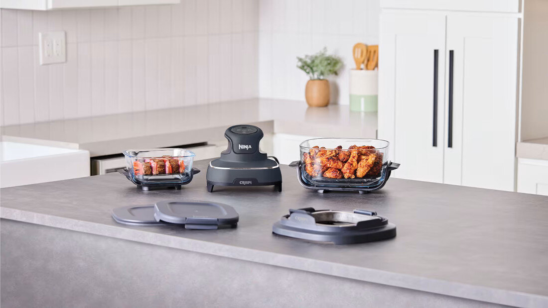 Air Fryer Frytkownica beztłuszczowa NINJA FN101EUGY Crispi 1700W Szybkie przygotowanie posiłków moc chrupiącymi frytkami, soczystym kurczakiem czy pieczonymi warzywami w około kilkanaście minut planownie posiłki