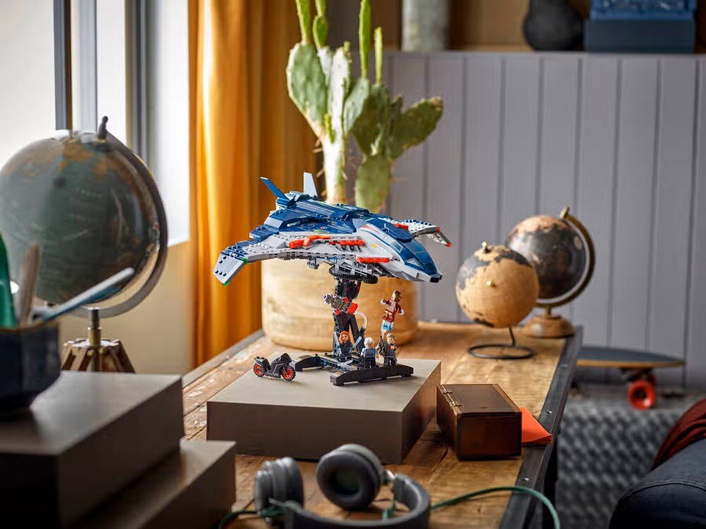 LEGO 76325 Marvel Avengers: Czas Ultrona — Quinjet elementy opis konstrukcji wiek
 