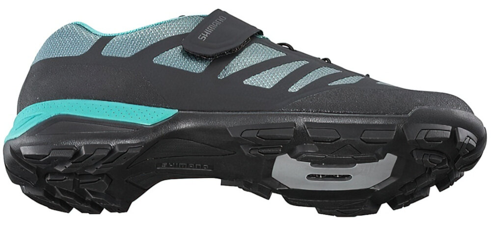 Buty rowerowe SHIMANO SH-MT502 Szary rozmiar 41 do pieszych wypraw do dynamicznej jazdy na rowerze lekki wierzch z siatkowymi panelami wentylacja wlokno szklane szybki system sznurowania pasek na podbiciu