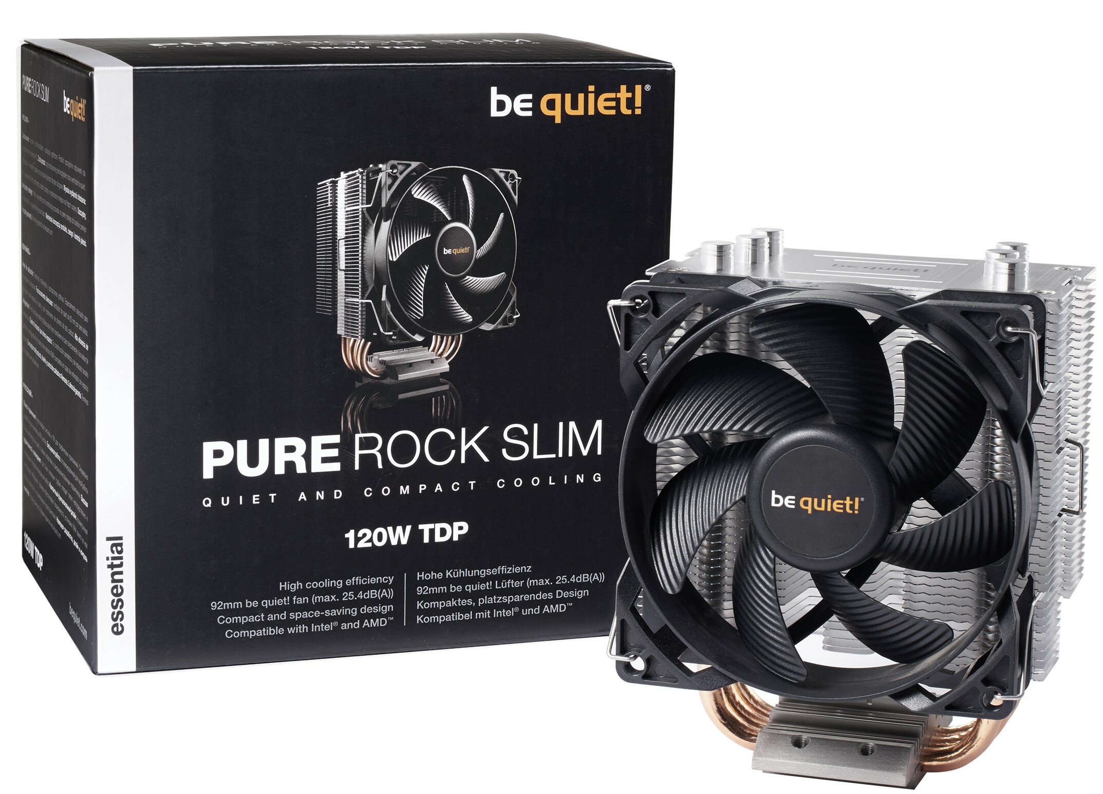 CHŁODZENIE CPU BE QUIET PURE ROCK SLIM CPU COOLER funkcjonalność